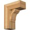 Ekena Millwork Merced Block Rough Sawn Bracket w/ Offset Brace, Western Red Cedar, 8"W x 18"D x 22"H BKT0806X18X22MRC05RWR - alternate 1
